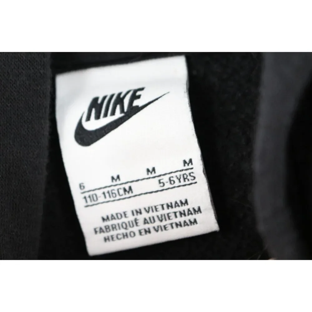 Nike Girls Gold and Black Hoodie Sweatshirt Size 5-6 Metallic